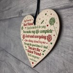 Friendship Gifts Friendship Plaque Wooden Heart Thank You Gift 