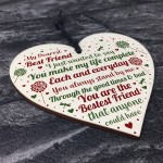 Friendship Gifts Friendship Plaque Wooden Heart Thank You Gift 