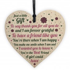 Best Friend Plaque Wooden Heart Best Friend Gifts For Women
