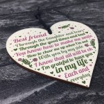 Friendship Sign Best Friend Plaques Gifts Shabby Chic Heart