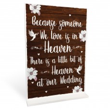Wedding In Memory Of Someone In Heaven Remembrance Sign