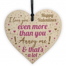 Love You Plaque Funny Valentines Gift For Him Valentines Day