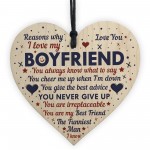 Perfect Romantic Valentines Gift For Your Boyfriend Wood Heart