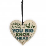 Funny Rude Uncle Gift Wooden Heart Plaque Novelty Birthday Gift 