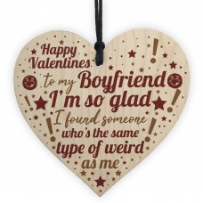 Novelty Valentines Gift For Boyfriend Gift For Him Wooden Heart 