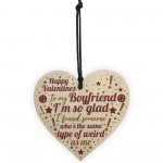 Novelty Valentines Gift For Boyfriend Gift For Him Wooden Heart 