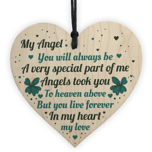 Wood Memorial Gift Remembrance Plaque For Mum Dad Nan Grandad