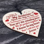 Valentines Anniversary Gifts For Him Her Wooden Heart Gift