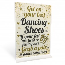 FLIP FLOP BASKET Wedding Sign Dancing Shoes Standing Plaque