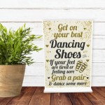 FLIP FLOP BASKET Wedding Sign Dancing Shoes Standing Plaque