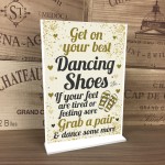 FLIP FLOP BASKET Wedding Sign Dancing Shoes Standing Plaque