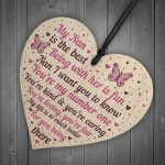 Special Gift For Nan Wood Heart Nan Birthday Card Gift For Her