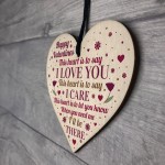 Valentines Day Gift For Him Her Wooden Heart Gift For Boyfriend 