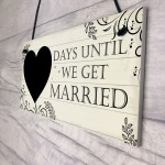 Wedding Countdown Chalkboard Plaques Sign Engagement Gifts