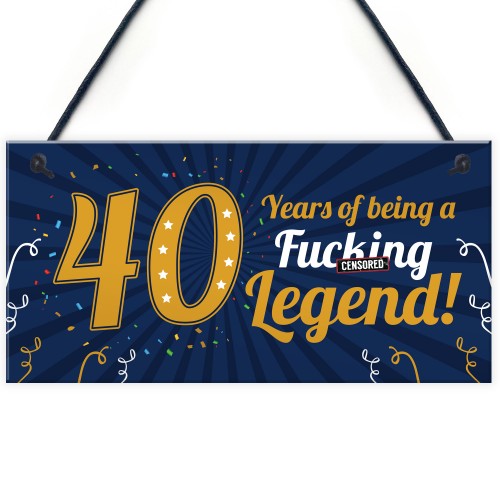 Funny 40th Birthday Present For Men Women 50th Birthday Card 