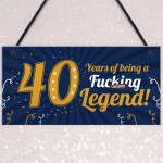 Funny 40th Birthday Present For Men Women 50th Birthday Card 