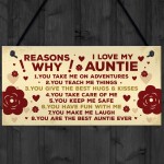 Auntie 40th 50th 60th Birthday Card Gift Plaque Mothers Day Gift