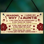 Auntie 40th 50th 60th Birthday Card Gift Plaque Mothers Day Gift