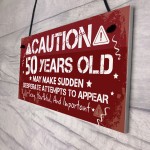 FUNNY 50th Birthday Gift For Mum Dad Nan Grandad 50th Decoration