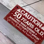 FUNNY 50th Birthday Gift For Mum Dad Nan Grandad 50th Decoration