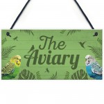 The Aviary Bird Sign Bird Accessories For Cage Garden Plaques