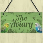 The Aviary Bird Sign Bird Accessories For Cage Garden Plaques