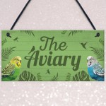 The Aviary Bird Sign Bird Accessories For Cage Garden Plaques