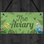 The Aviary Bird Sign Bird Accessories For Cage Garden Plaques