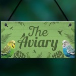 The Aviary Bird Sign Bird Accessories For Cage Garden Plaques