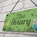 The Aviary Bird Sign Bird Accessories For Cage Garden Plaques