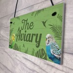 The Aviary Bird Sign Bird Accessories For Cage Garden Plaques