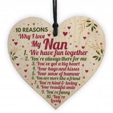 Reasons Why I Love My Nan Mothers Day Gift For Her Nan Birthday 