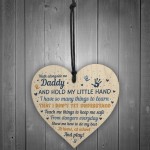 Daddy To Be Cards From Bump Wooden Heart Fathers Day Gift Sign