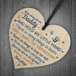 Daddy To Be Cards From Bump Wooden Heart Fathers Day Gift Sign