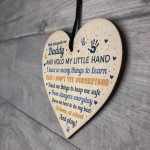Daddy To Be Cards From Bump Wooden Heart Fathers Day Gift Sign