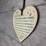 Godfather Asking Gift Wooden Heart Thank You Christening Gift