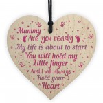 Mummy To Be Baby Shower Gift Heart New Baby Gift Plaque