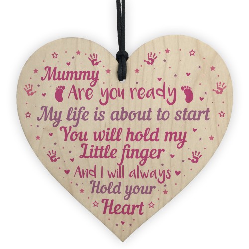 Mummy To Be Baby Shower Gift Heart New Baby Gift Plaque