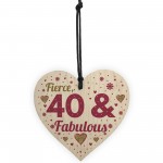 40 And Fabulous Gift 40 Birthday Decorations 40th Birthday Gift