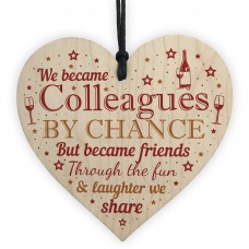 Handmade Wooden Heart Gift For Work Colleague Friend Leaving Job