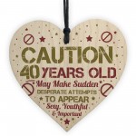 Funny 40th Birthday Card 40 Birthday Decorations Funny 40th Gift