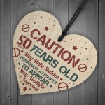 50 Birthday Decorations Heart Funny 50th Birthday Present Gift