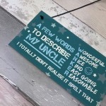 FUNNY Uncle Gifts Quirky Gift For Uncle Fathers Day Gift For Hi