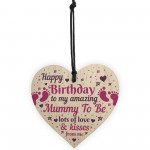 Mummy Gifts Wood Heart Mummy To Be Birthday Cards From Bump
