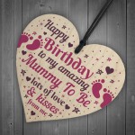 Mummy Gifts Wood Heart Mummy To Be Birthday Cards From Bump
