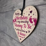 Mummy Gifts Wood Heart Mummy To Be Birthday Cards From Bump
