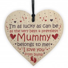 Mummy To Be Gifts Wooden Heart Mothers Day Gift From Bump