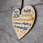 FUNNY Birthday Gift For Son Heart Son Birthday Card Keepsake