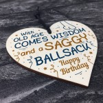 FUNNY Birthday Card For Him Heart Birthday Gifts For Him Dad