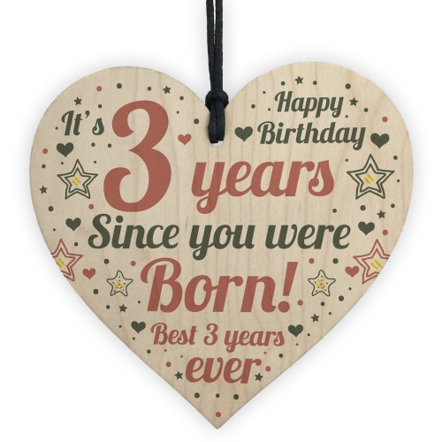 3rd Birthday Girl Boy Three Today 3rd Birthday Decoration Plaque